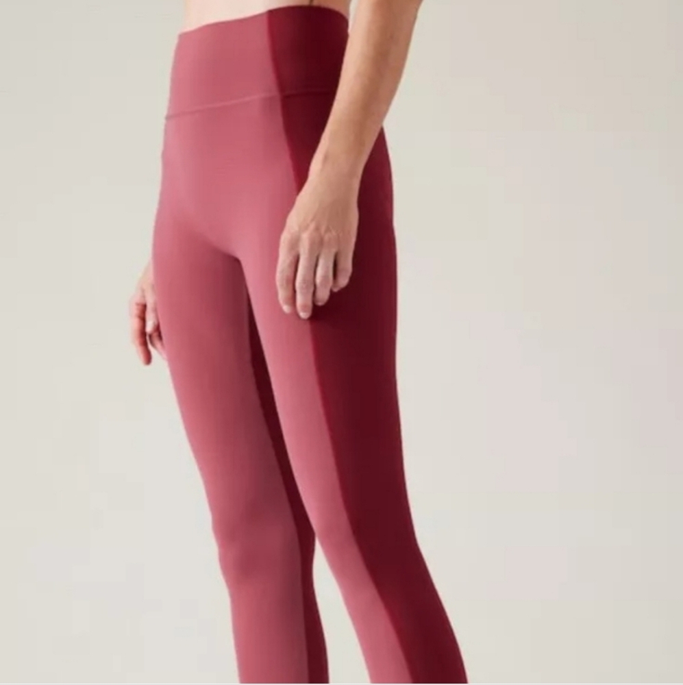 Athleta Transcend Color Block 7/8 Tights